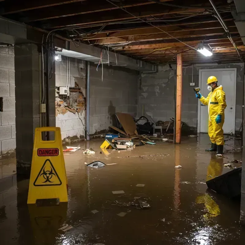 Flooded Basement Electrical Hazard in Lacy-Lakeview, TX Property